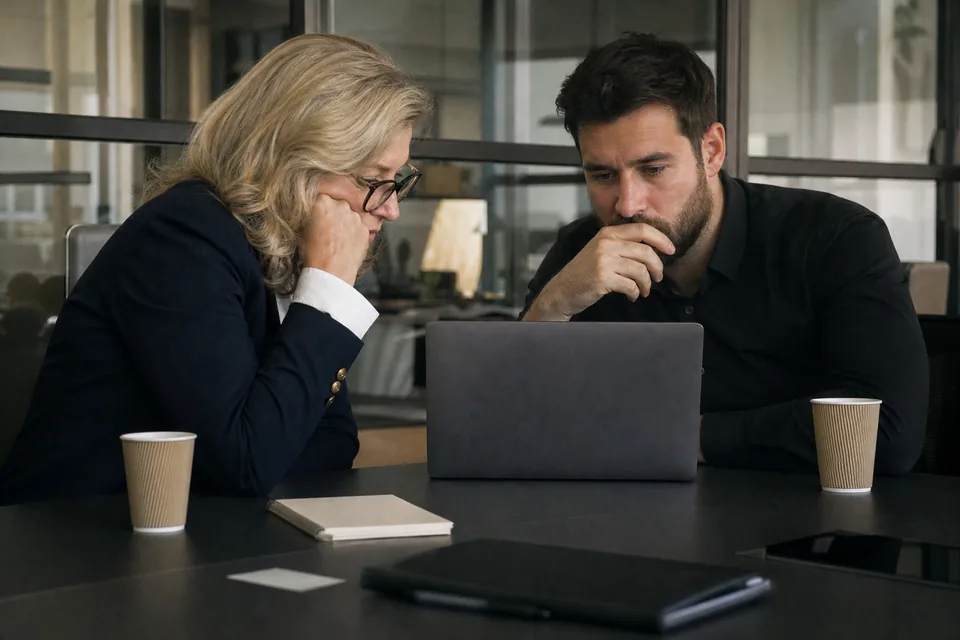 Finance and security leads reviewing access controls together