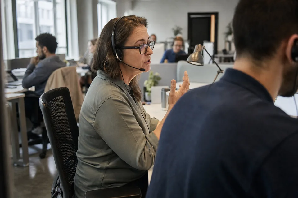 Customer success manager on a call with a high value account